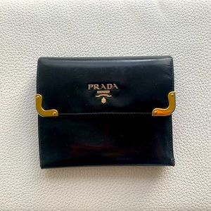 PRADA Milano Vintage black leather wallet